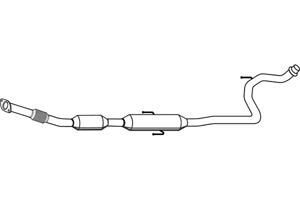 Catalytic converter i gruppen Tillflligt dolda artiklar hos  Professional Parts Sweden AB (P9546DCAT)