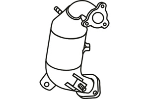Catalytic converter i gruppen Tillflligt dolda artiklar hos  Professional Parts Sweden AB (P9548DCAT)