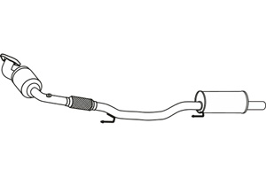 Catalytic converter in the group Exhaust parts / Catalytic converter at  Professional Parts Sweden AB (P9558CAT)