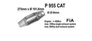 Catalytic converter i gruppen Tillflligt dolda artiklar hos  Professional Parts Sweden AB (P955CAT)