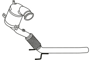 Catalytic converter in the group Exhaust parts / Catalytic converter at  Professional Parts Sweden AB (P9561CAT)