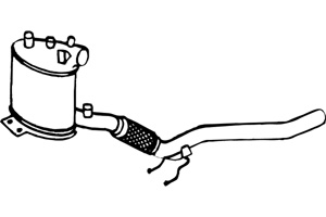 Catalytic converter in the group Exhaust parts / Catalytic converter at  Professional Parts Sweden AB (P9564DCAT)