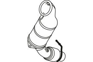 Catalytic converter in the group Exhaust parts / Catalytic converter at  Professional Parts Sweden AB (P9568CAT)