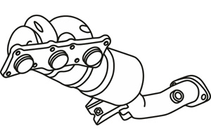 Catalytic converter in the group Exhaust parts / Catalytic converter at  Professional Parts Sweden AB (P9569CAT)