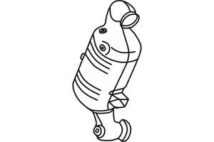 Catalytic converter in the group Exhaust parts / Catalytic converter at  Professional Parts Sweden AB (P9576DCAT)
