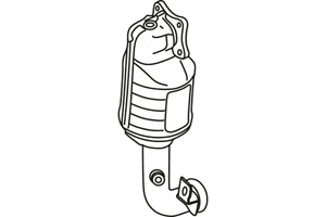 Catalytic converter in the group Exhaust parts / Catalytic converter at Professional Parts Sweden AB (P9577CAT)
