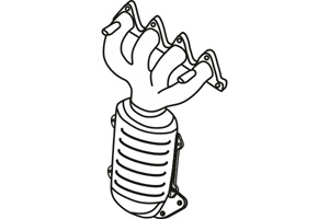 Catalytic converter in the group Exhaust parts / Catalytic converter at  Professional Parts Sweden AB (P9607CAT)