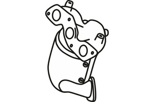 Catalytic converter in the group Exhaust parts / Catalytic converter at  Professional Parts Sweden AB (P9614CAT)