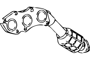 Catalytic converter in the group Exhaust parts / Catalytic converter at  Professional Parts Sweden AB (P9621CAT)