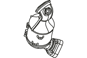 Catalytic converter in the group Exhaust parts / Catalytic converter at  Professional Parts Sweden AB (P9637CAT)