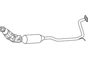 Catalytic converter in the group Exhaust parts / Catalytic converter at  Professional Parts Sweden AB (P9648CAT)