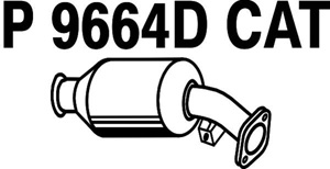 Catalytic converter i gruppen Tillflligt dolda artiklar hos  Professional Parts Sweden AB (P9664DCAT)