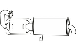 Catalytic converter i gruppen Tillflligt dolda artiklar hos  Professional Parts Sweden AB (P9667CAT)
