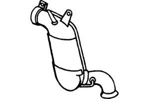 Catalytic converter i gruppen Tillflligt dolda artiklar hos  Professional Parts Sweden AB (P9668DCAT)