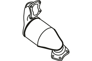 Catalytic converter i gruppen Tillflligt dolda artiklar hos  Professional Parts Sweden AB (P9676DCAT)