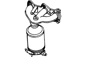 Catalytic converter i gruppen Tillflligt dolda artiklar hos  Professional Parts Sweden AB (P9728CAT)