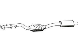 Catalytic converter in the group Exhaust parts / Catalytic converter at  Professional Parts Sweden AB (P9731CAT)