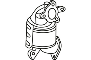 Catalytic converter i gruppen Tillflligt dolda artiklar hos  Professional Parts Sweden AB (P9736DCAT)