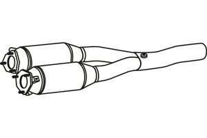 Catalytic converter i gruppen Tillflligt dolda artiklar hos  Professional Parts Sweden AB (P9743CAT)