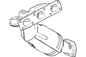 Catalytic converter i gruppen Tillflligt dolda artiklar hos  Professional Parts Sweden AB (P9745CAT)