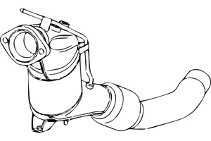 Catalytic converter i gruppen Tillflligt dolda artiklar hos  Professional Parts Sweden AB (P9746DCAT)