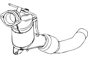 Catalytic converter i gruppen Tillflligt dolda artiklar hos  Professional Parts Sweden AB (P9747DCAT)
