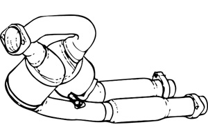 Catalytic converter i gruppen Tillflligt dolda artiklar hos  Professional Parts Sweden AB (P9752DCAT)