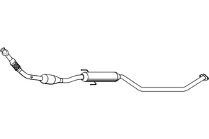 Catalytic converter i gruppen Tillflligt dolda artiklar hos  Professional Parts Sweden AB (P9782DCAT)