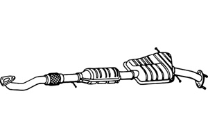 Catalytic converter i gruppen Tillflligt dolda artiklar hos  Professional Parts Sweden AB (P9794CAT)