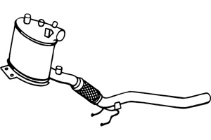 Diesel particle filter in the group Exhaust parts / Particle filter diesel at  Professional Parts Sweden AB (P9842DPF)
