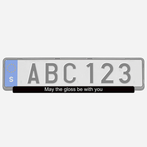 Regskyltslist tershine - May the gloss be with you in the group Car Care & Chemicals / Tershine / All products and accessories at  Professional Parts Sweden AB (TS9969)