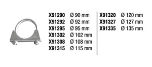 Exhaust spare part in the group  at  Professional Parts Sweden AB (X91320)
