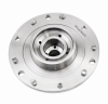 Camshaft adjustment outlet side
