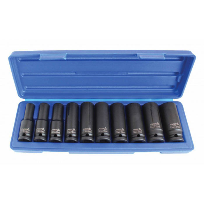 �? sq. high torque deep impact socket metric hexagon nut 10-24mm