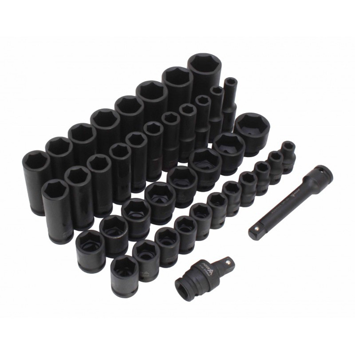 Impact socket set 40 pcs 1/2