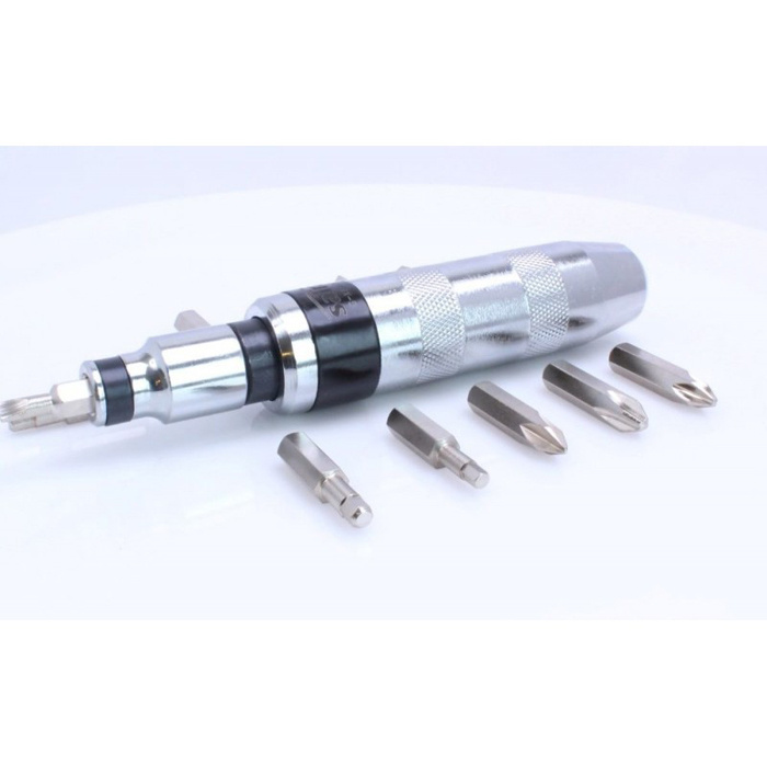 Impact screwdriver with 13 insert bits