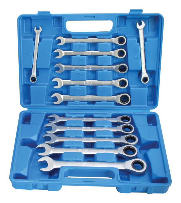12pcs Ratchet ring combination spanner set