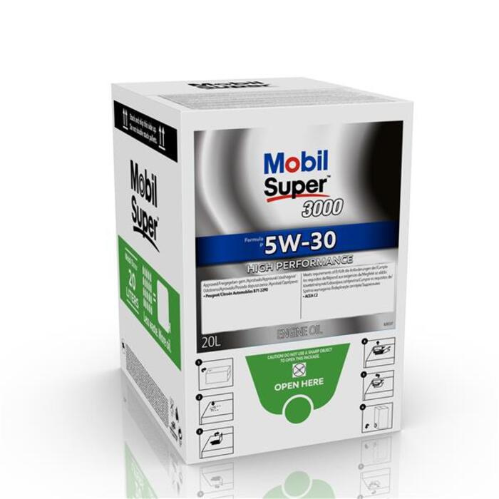 MOBIL SUPER 3000 FORMULA P 5W-30 BAG-IN-BOX-20L