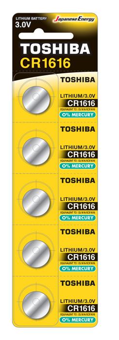 CR1616 Lithium Coins 5-pack
