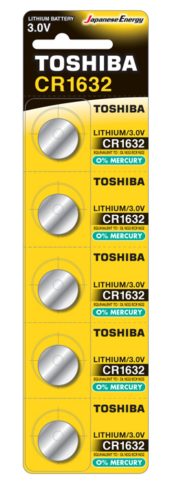 CR1632 Lithium Coins 5-pack