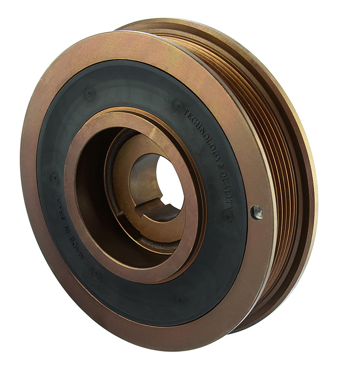 Pulley/vibration dampers