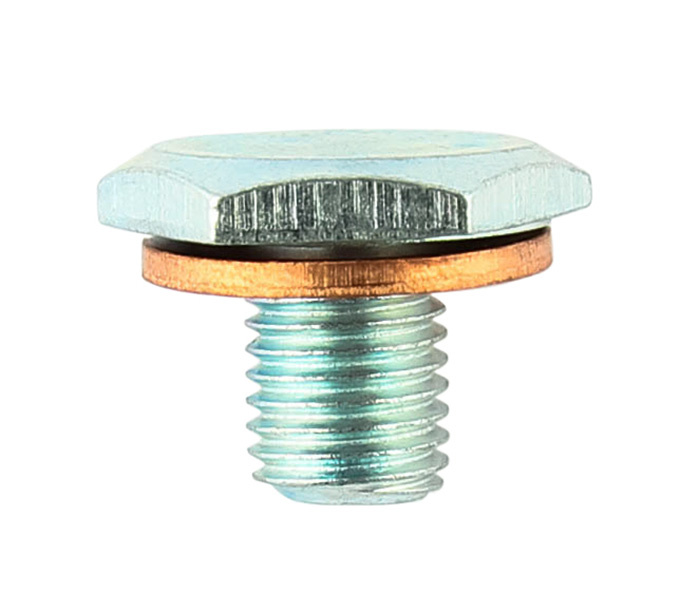 Oil drain plug complete with washer