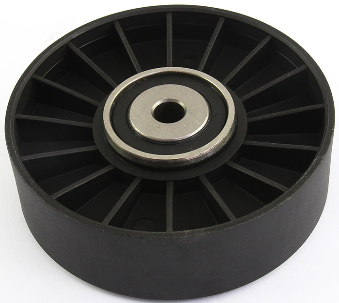 Guide pulley v-ribbed belt