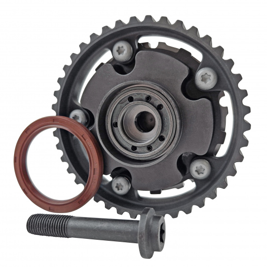 Camshaft adjustment intake side