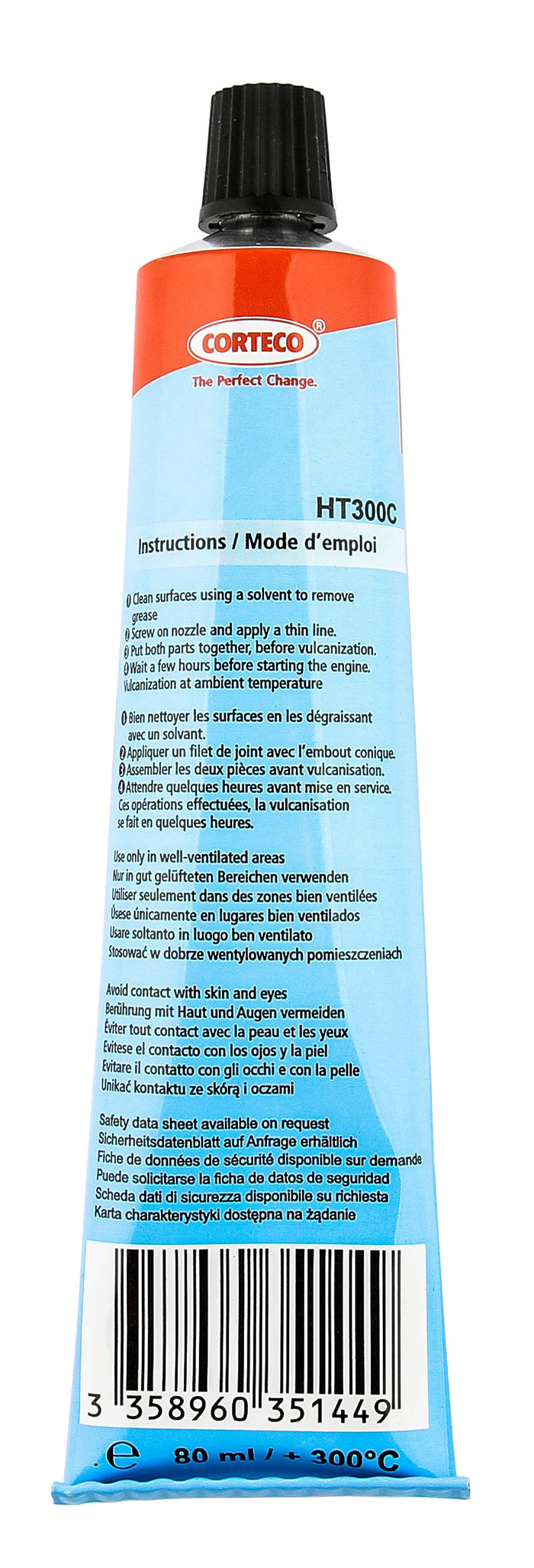 Gasket glue 300�C 80ml (black)