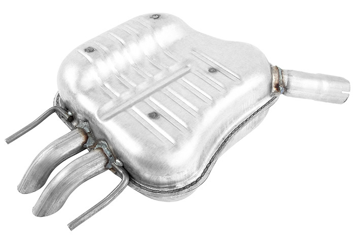 Exhaust muffler rear
