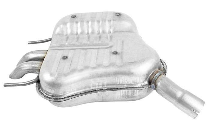 Exhaust muffler rear