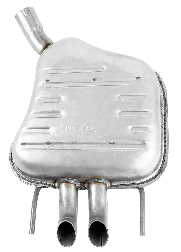 Exhaust muffler rear