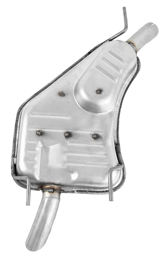 Exhaust muffler rear