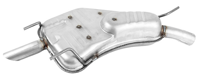Exhaust muffler rear